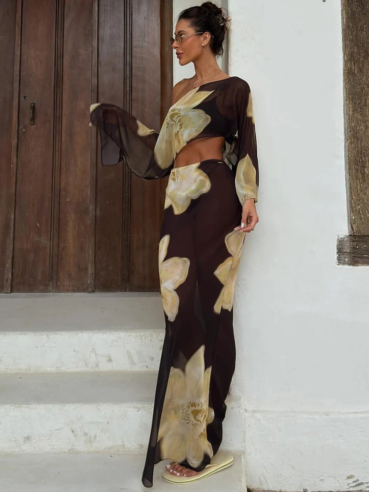 Floral Skirt Set
