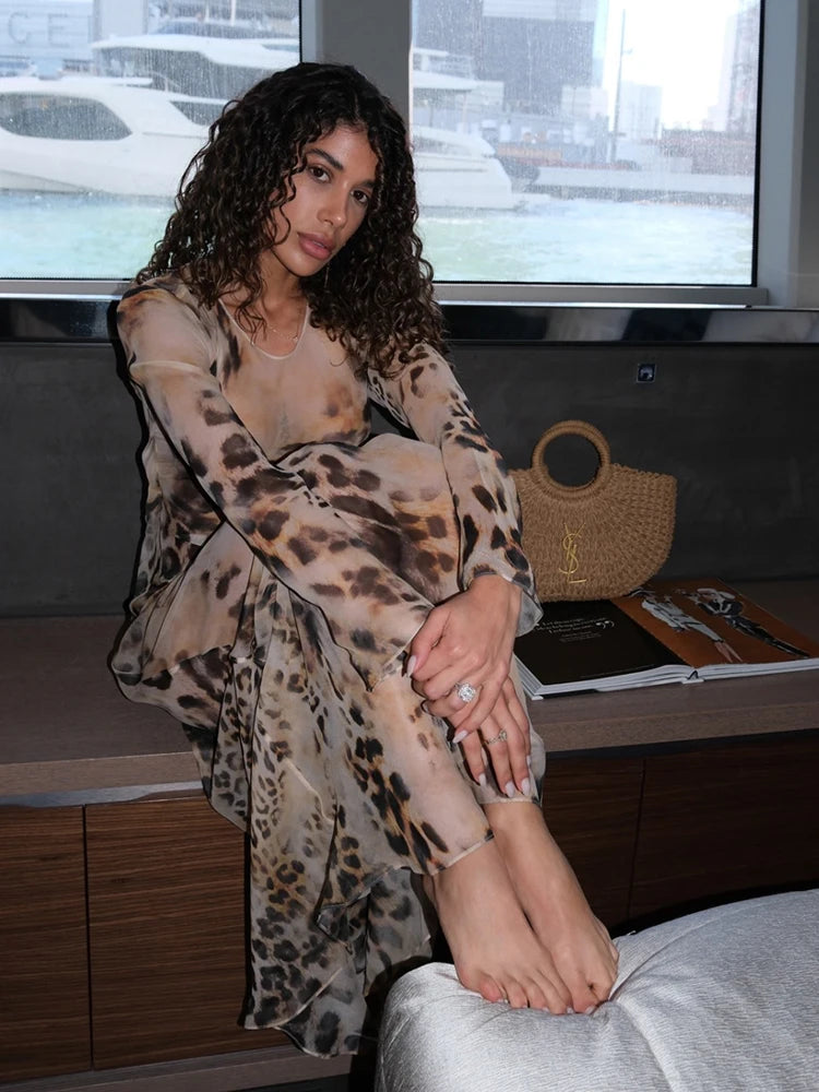 Sexy See Through Long Dress