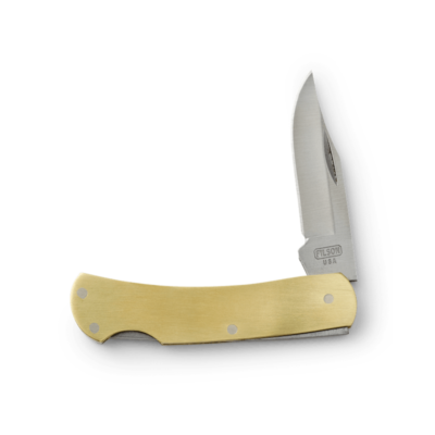 Brass Lockback Pocket Knife